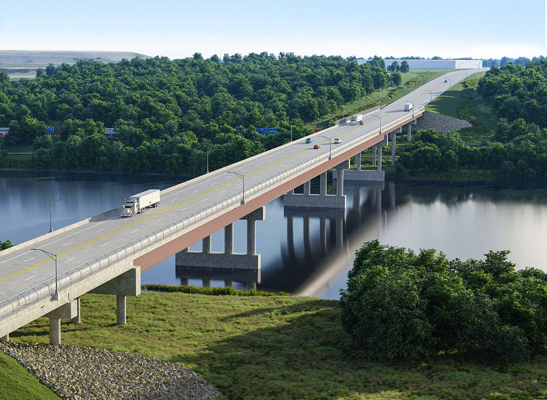 Rendering of the Hobolt Road Extension in Joliet, IL