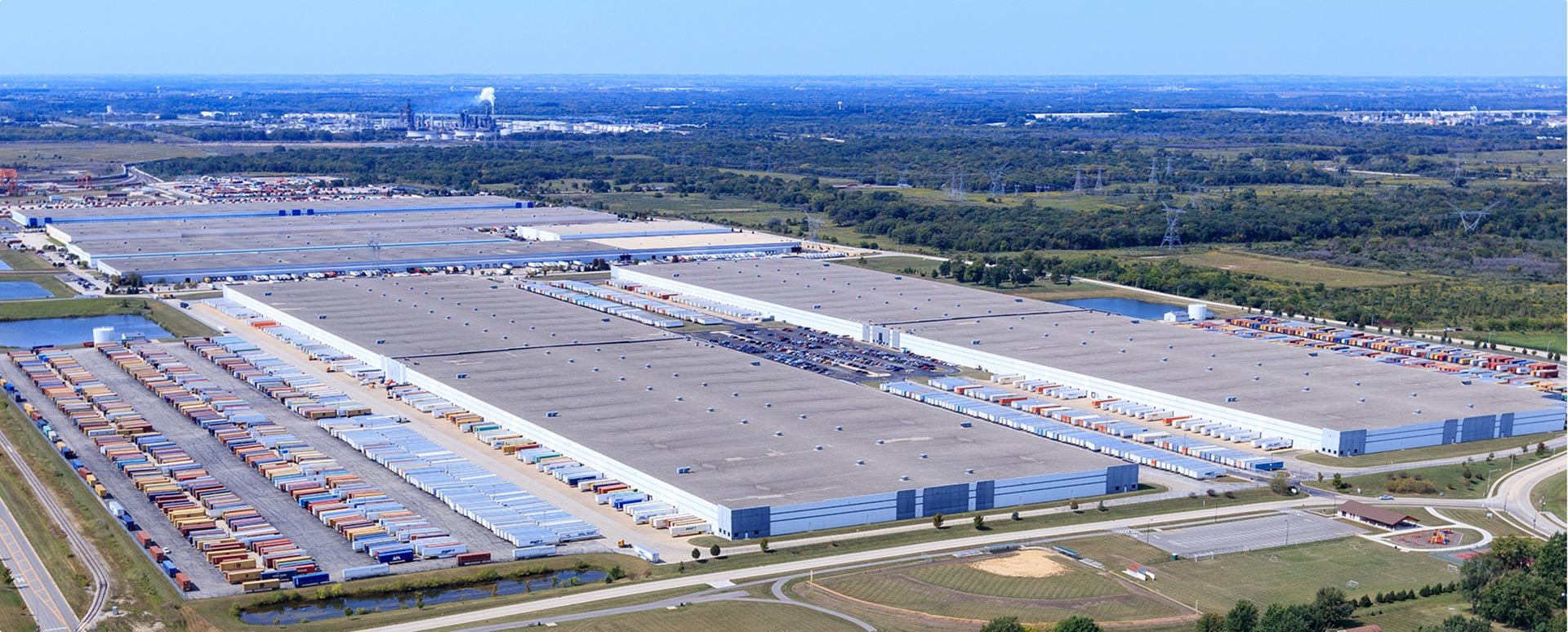 Aerial photo of 26453 & 26537 S Walton Drive in Elwood, IL