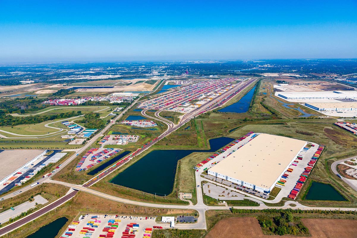 Aerial photo of 3000 CenterPoint Way in Joliet, IL