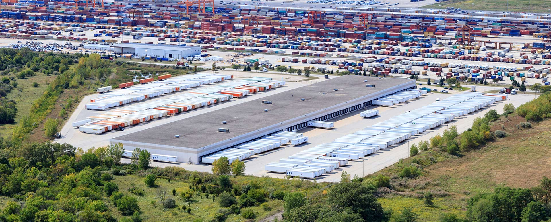 Aerial photo of 27143 S Elwood International Port Road in Elwood, IL