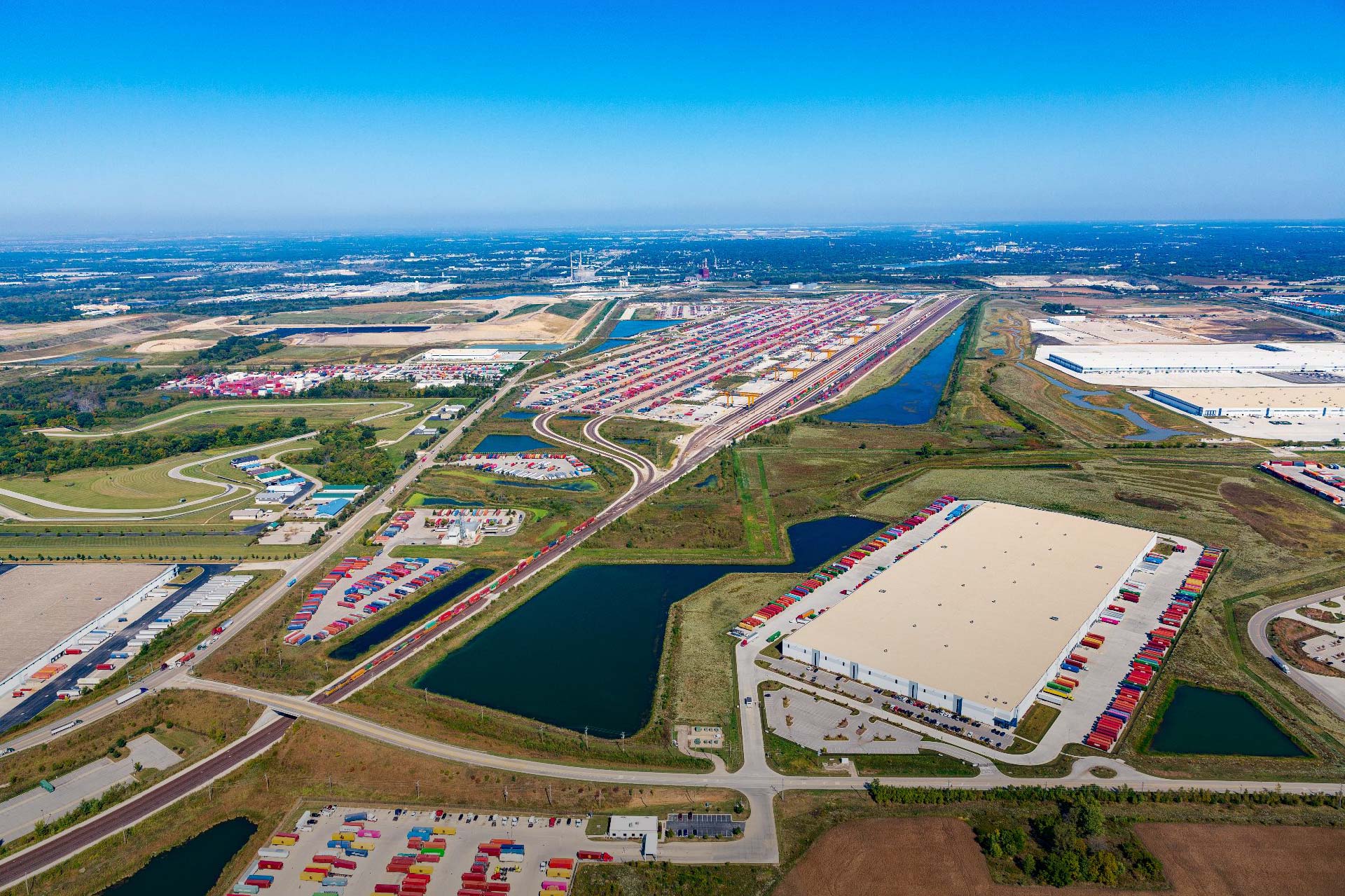 Aerial photo of 3000 CenterPoint Way in Joliet, IL